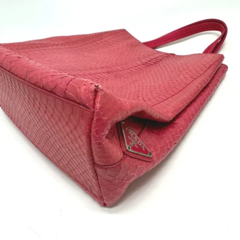 Prada Vintage Pre-owned Leather prada-bags Pink Dames