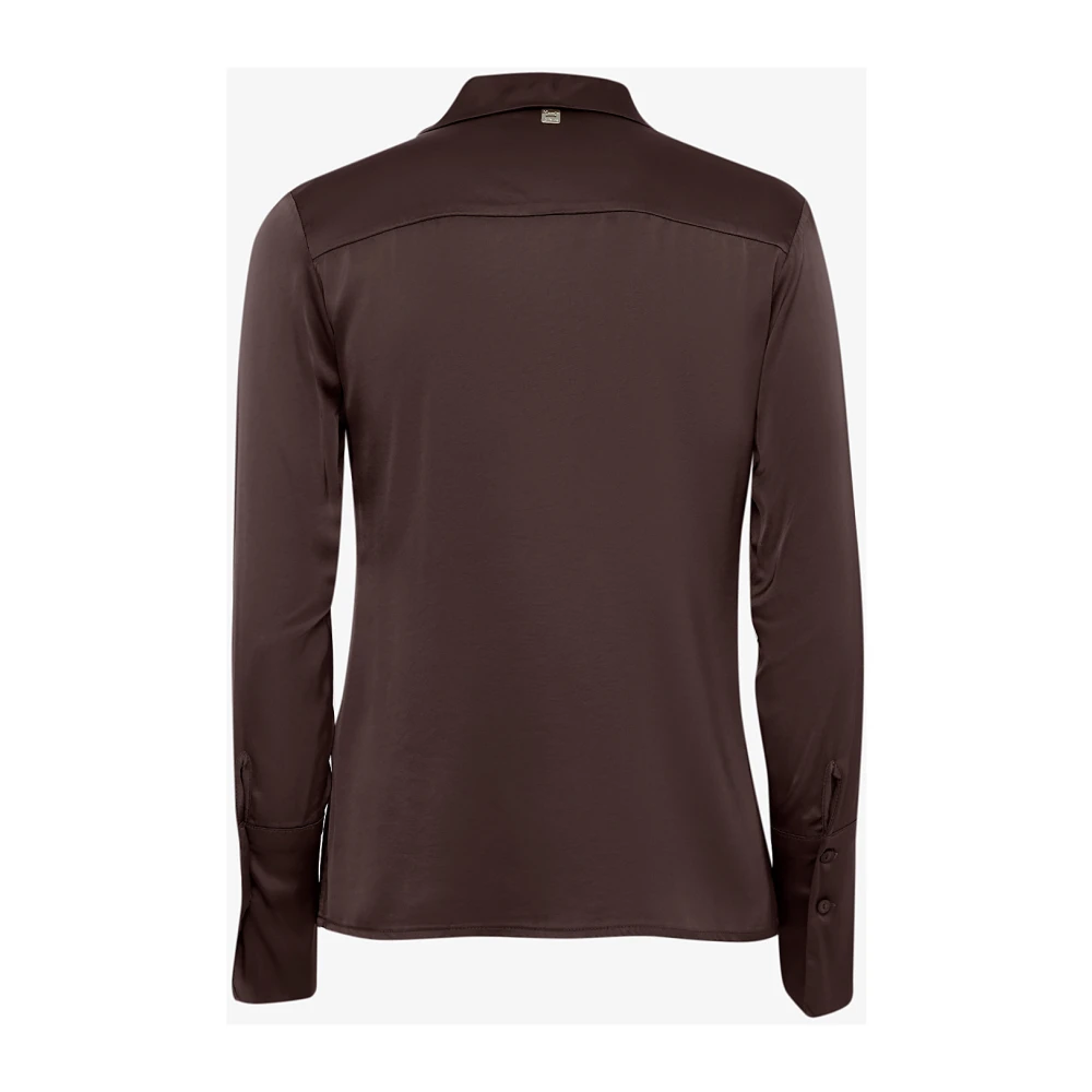 Manila Grace Slim Shirt Art. C145Vu Brown Dames