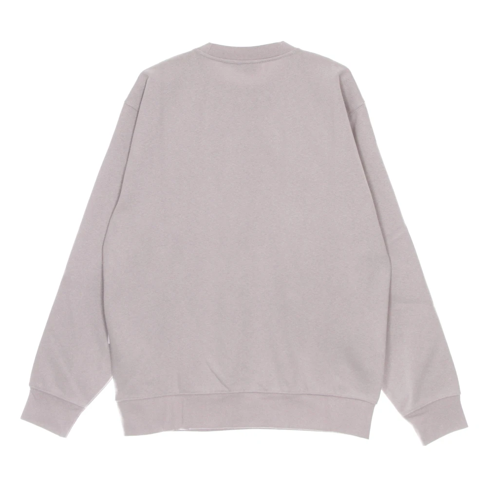 Obey Paarse Crew Neck Fleece Sweatshirt Purple Heren