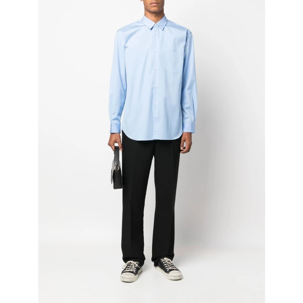 Comme des Garçons Katoenen overhemd voor heren Blue Heren