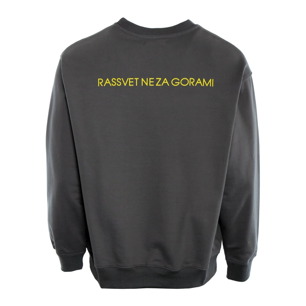 Rassvet Sportieve Sweatshirt met Print Gray Heren