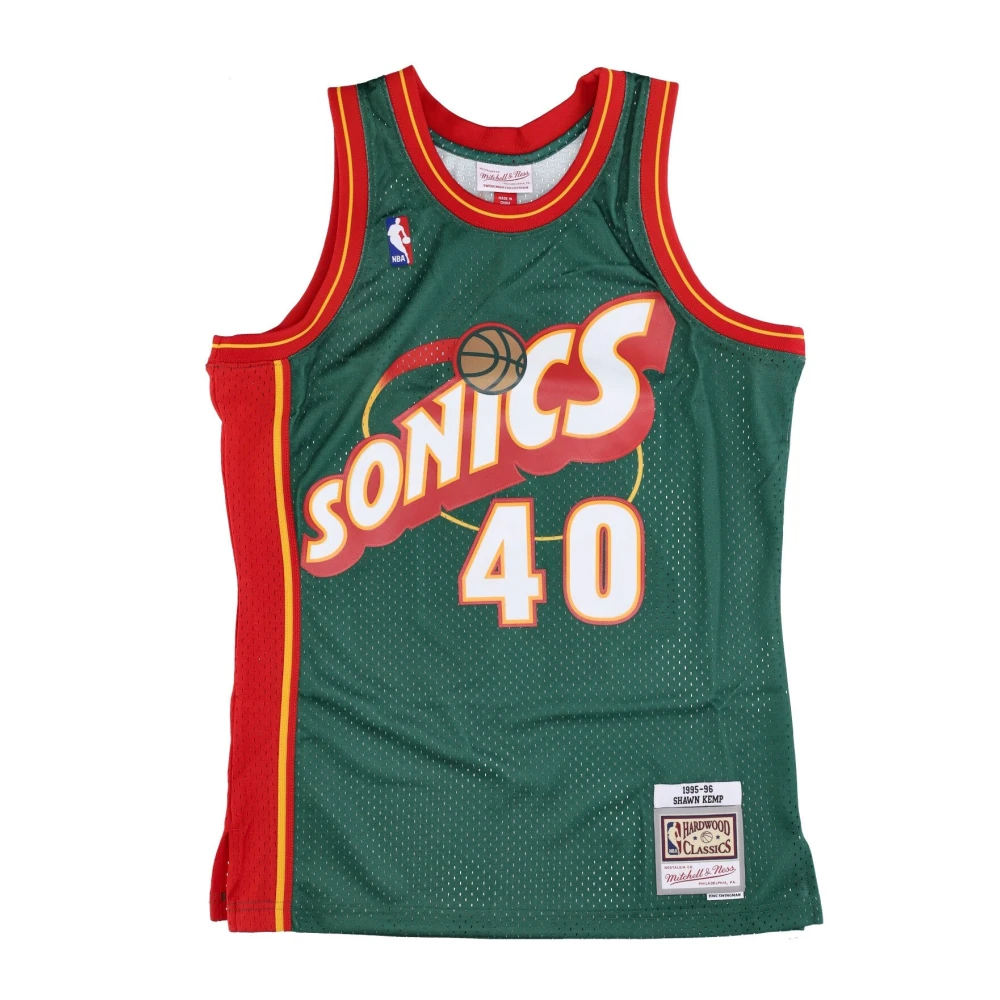 Mitchell & Ness Men's Green Training, S, Seattle Supersonics Swingman Jersey Shawn Kemp