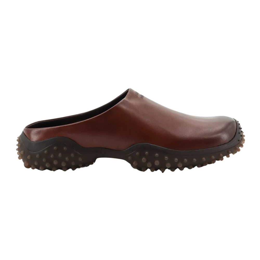 Miu Miu Leather Slippers - Image 2