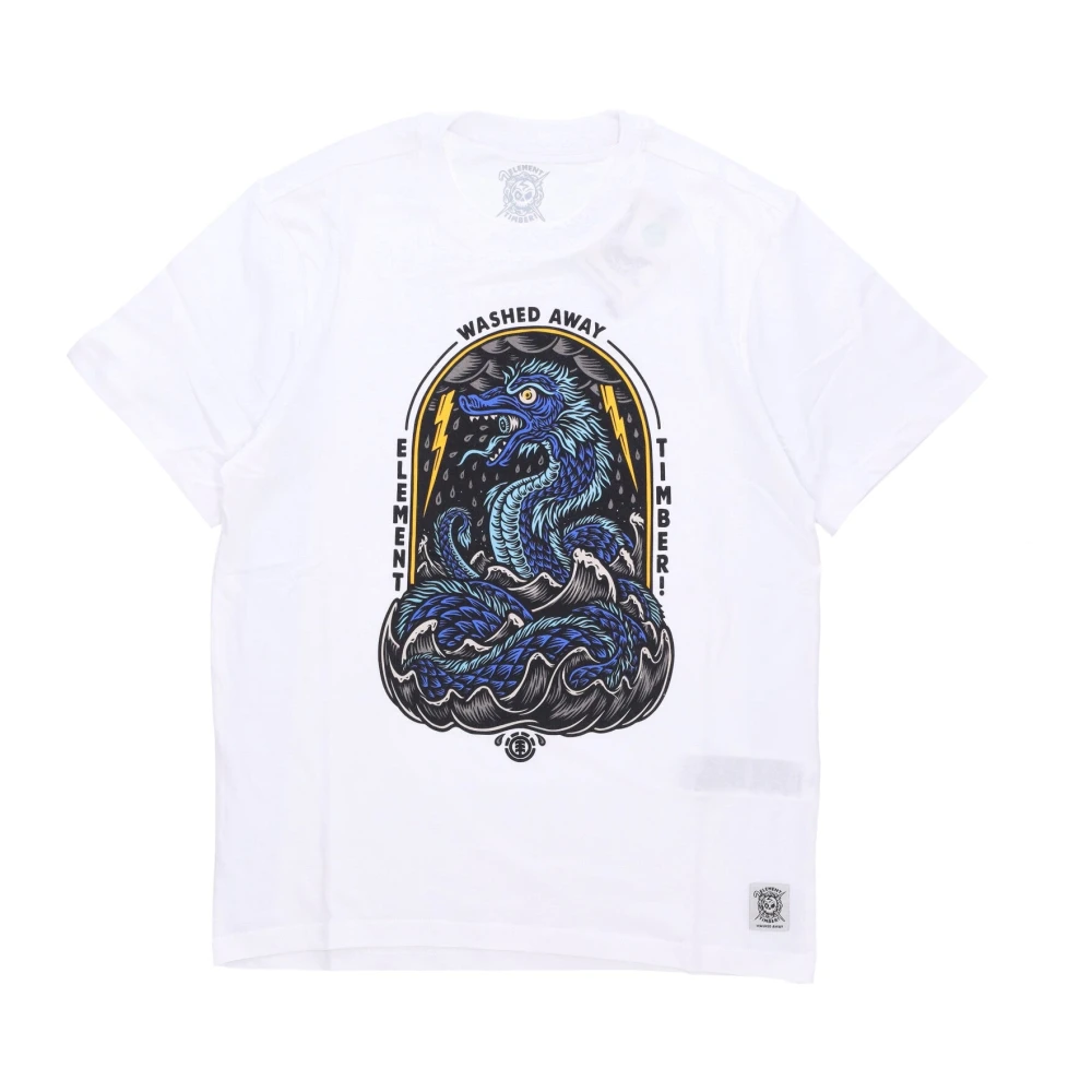 Element Diepe Tee Timber Optic White T-shirt White Heren