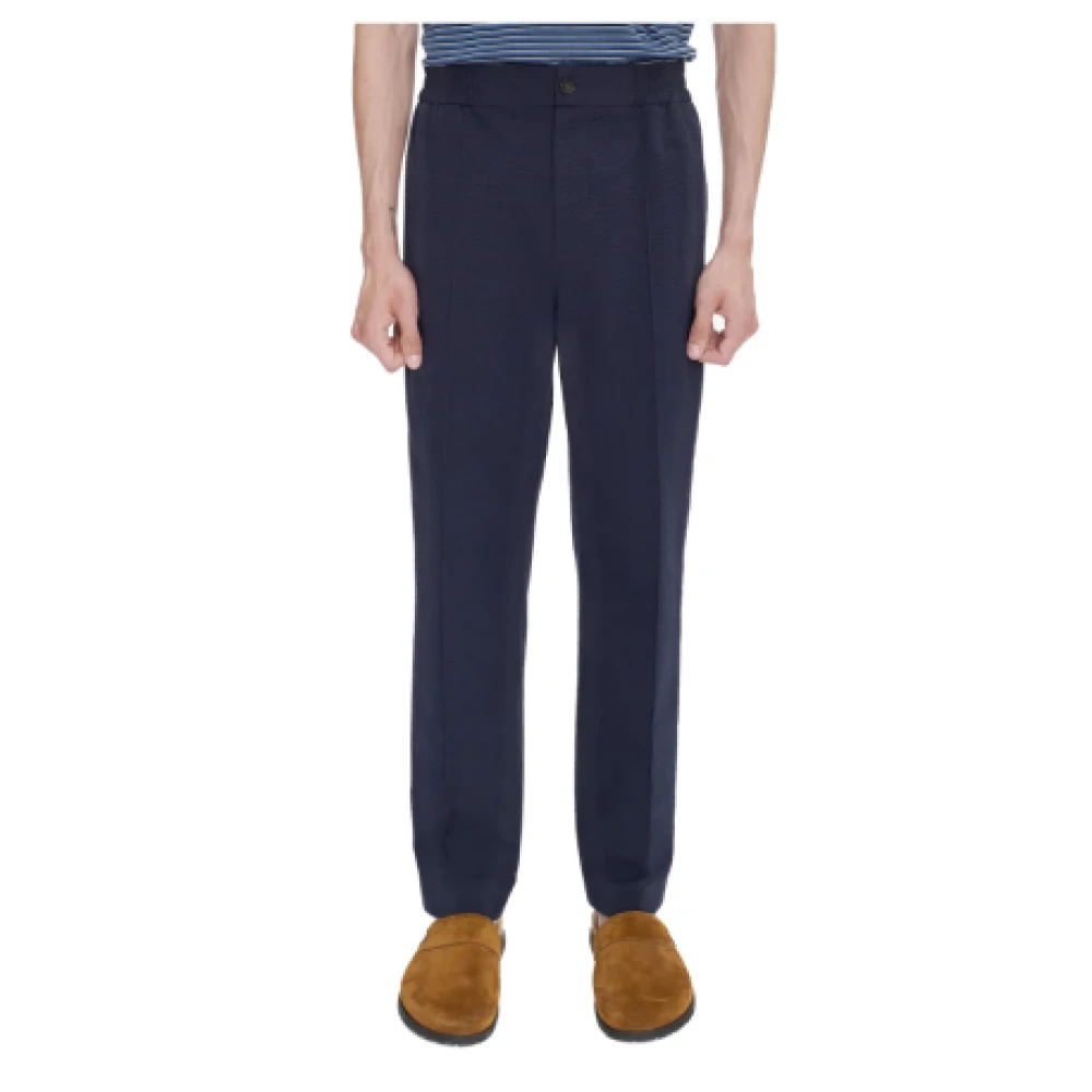 A.p.c. Donkerblauwe Katoenen Elastische Broek Blue Heren