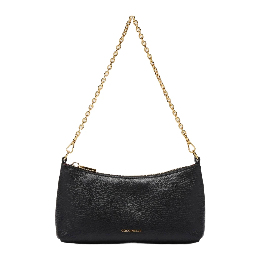 Coccinelle Women's Black Shoulder Bags, One Size, Aura Shoulder Bag