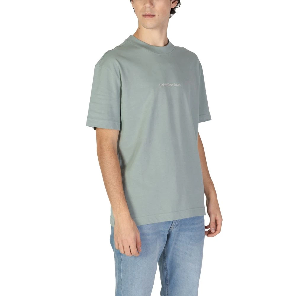 Calvin Klein Jeans Groen Katoenen Heren T-shirt Herfst Winter Green Heren