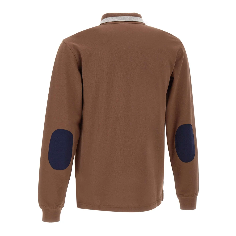 Sun68 Heren Polo Shirt Bruin Klassieke Stijl Brown Heren