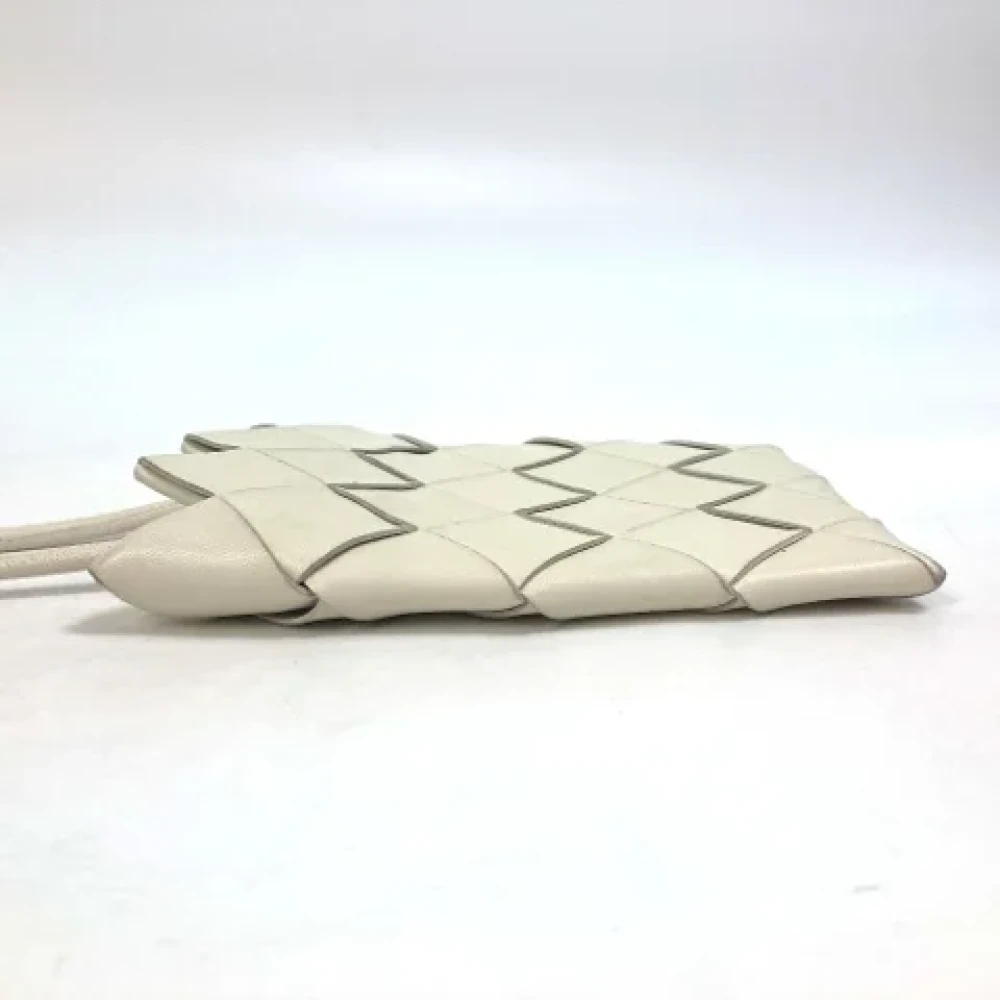Bottega Veneta Vintage Pre-owned Leather shoulder-bags White Dames