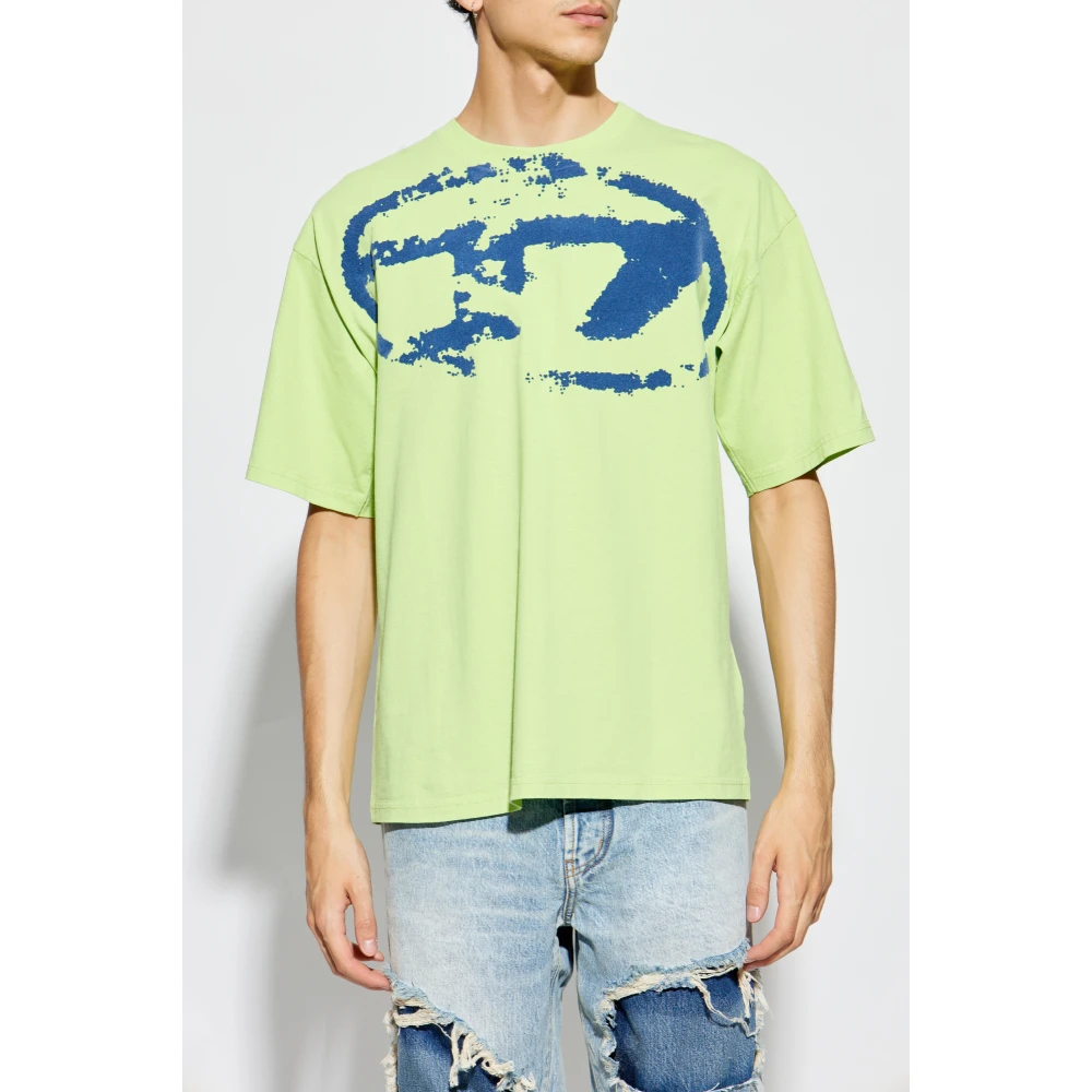 Diesel T-shirt T-Boxt-N14 Green Heren