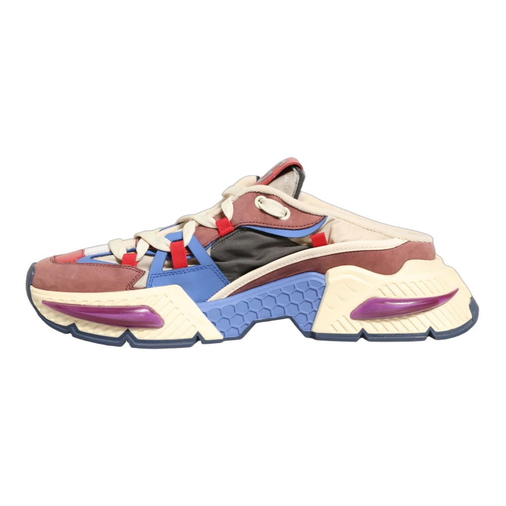 Dolce & Gabbana Men's Multicolor Airmaster Low Top Trainers - Mules - 10 Uk - Shoes