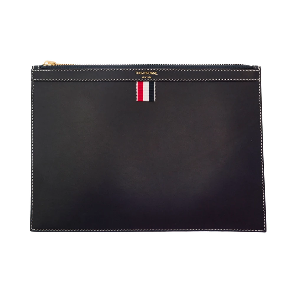 Thom Browne Men's Blue Clutches, One Size, Small Docut Holder