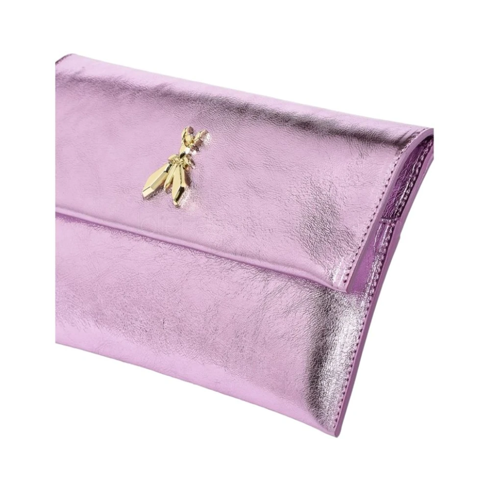 PATRIZIA PEPE Stijlvolle Leren Dames Tas Purple Dames