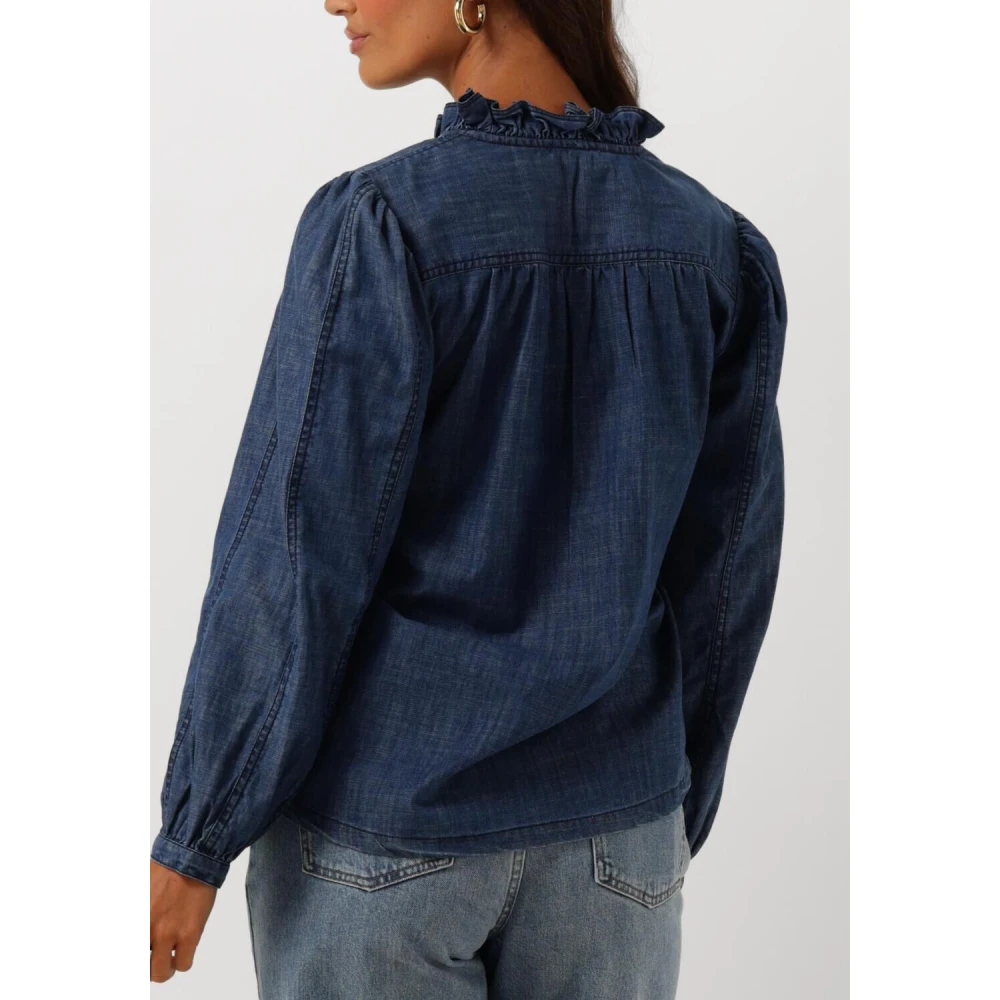 Moliin Elegante Beatrix Blouse Blauw Blue Dames