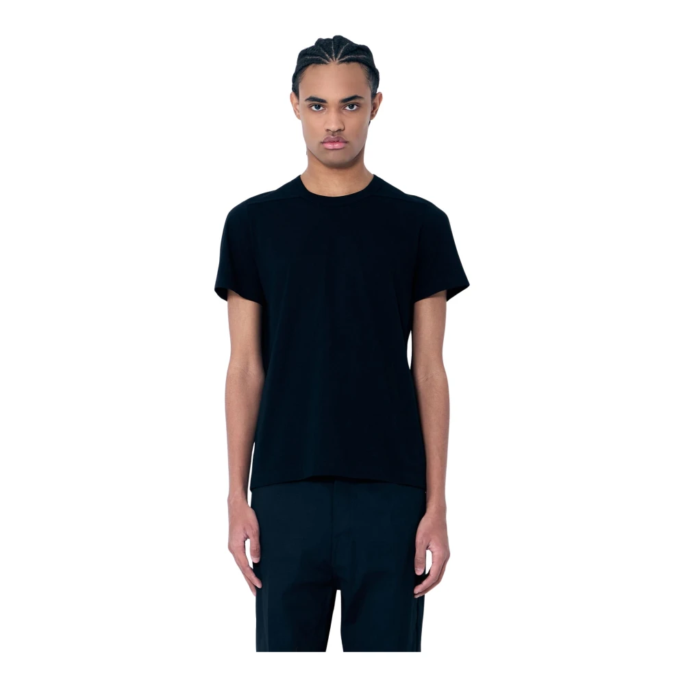 Rick Owens Katoenen T-shirt met korte mouwen en ronde hals Black Heren