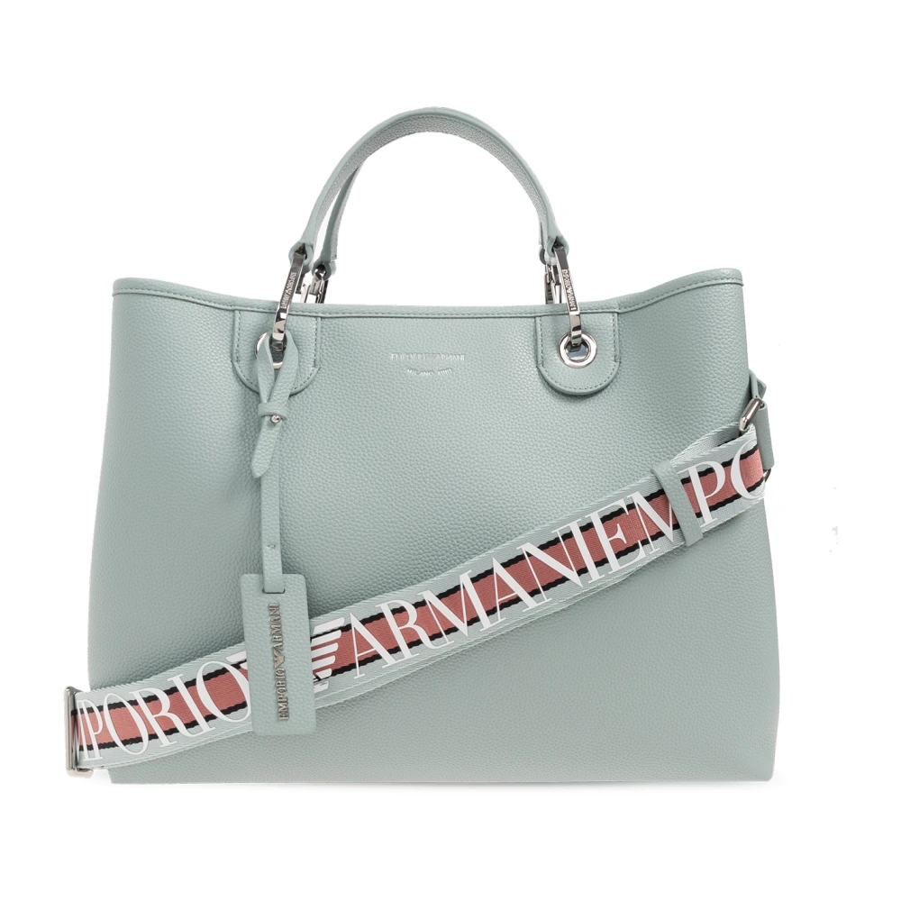 Emporio Armani Shopper tas met logo Blue Dames