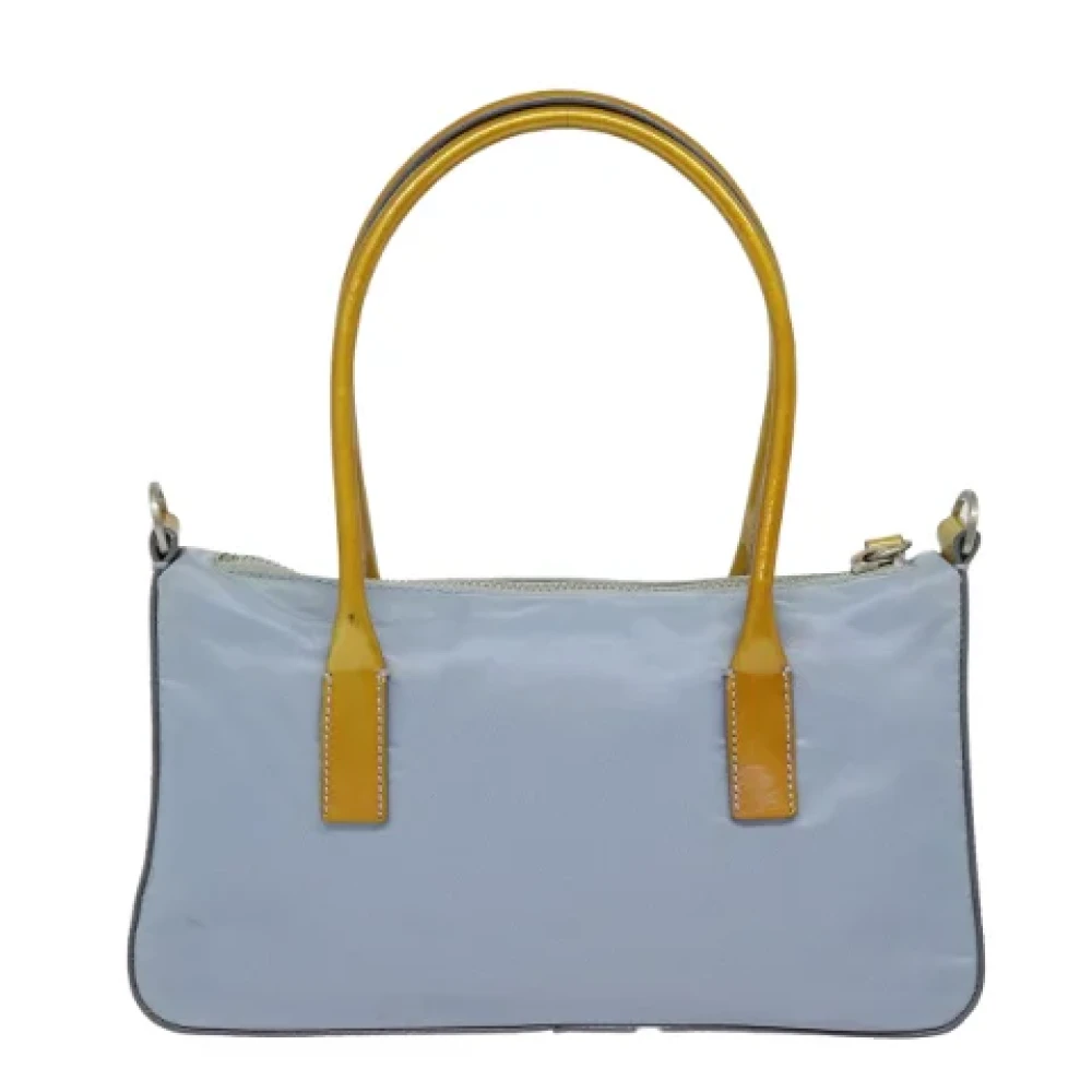 Prada Vintage Pre-owned Nylon handbags Blue Dames