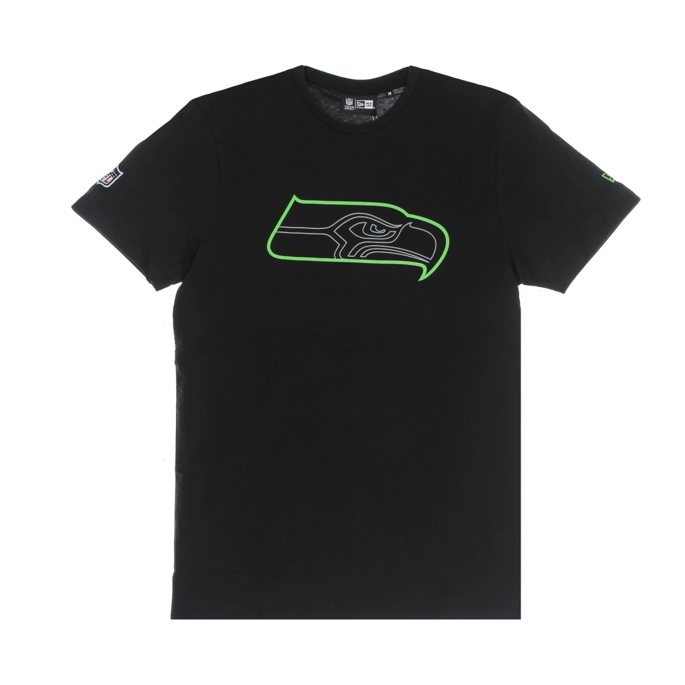 New Era Men's Black Seattle Seahawks Logo Tee