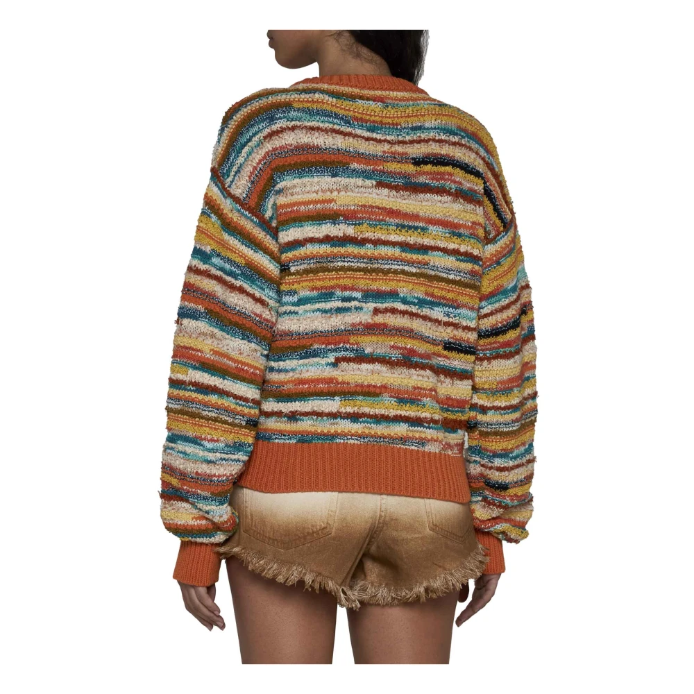 Alanui Chevron MultiColour Sweater Multicolor Dames