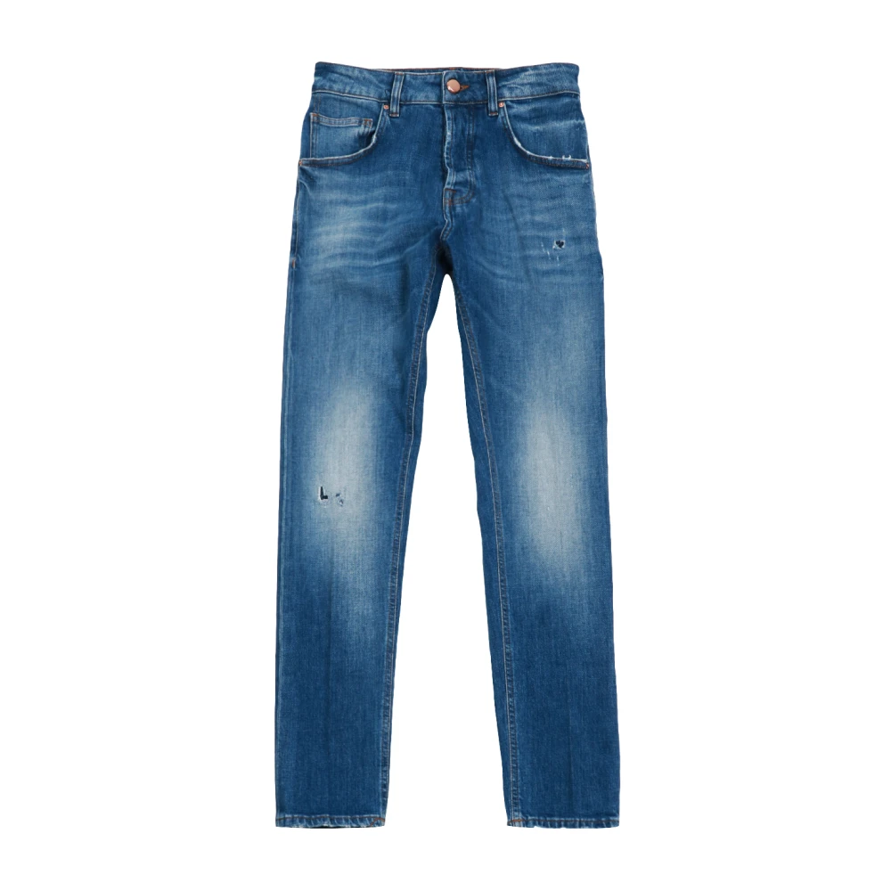 Don The Fuller Denim Five-Pocket Wijde-Leg Jeans Blue Heren