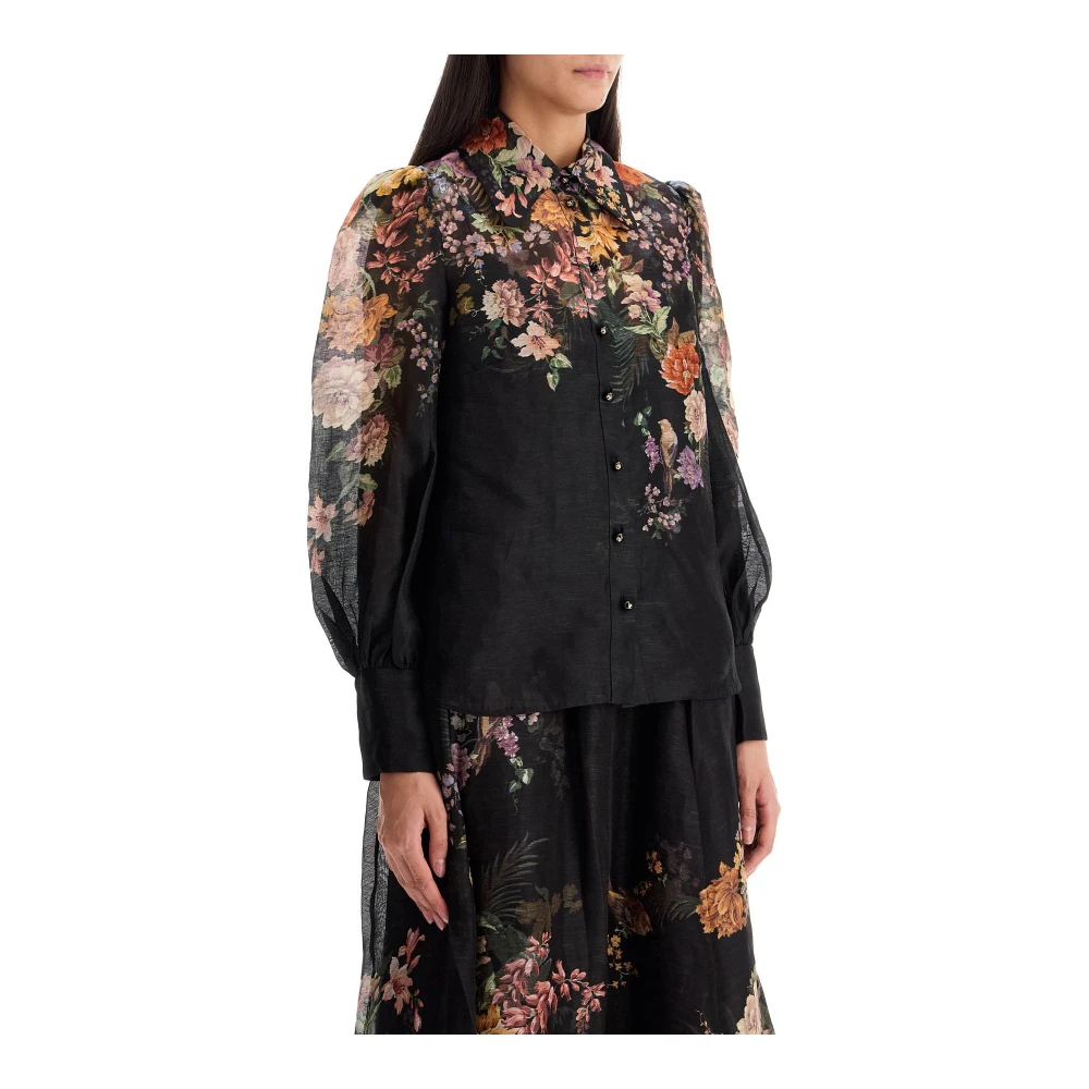 Zimmermann Bloemenpatroon Boxy Shirt Multicolor Dames