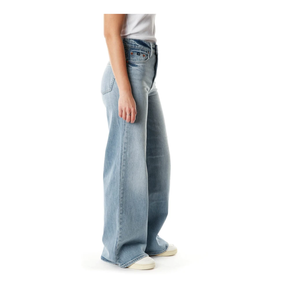 Denham Flared High Waist Jeans Blue Dames