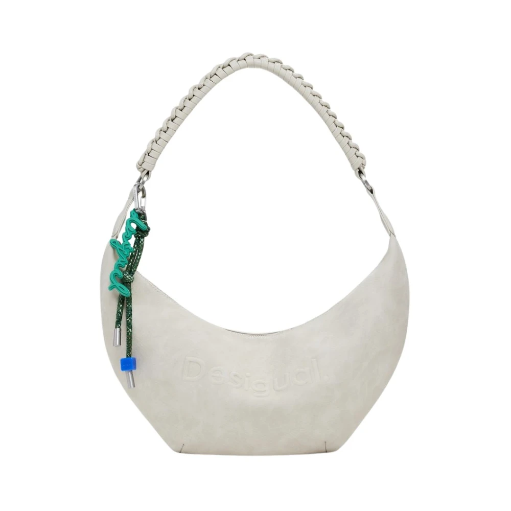 Desigual Donna Bianco Borse, Taglia Unica, New,