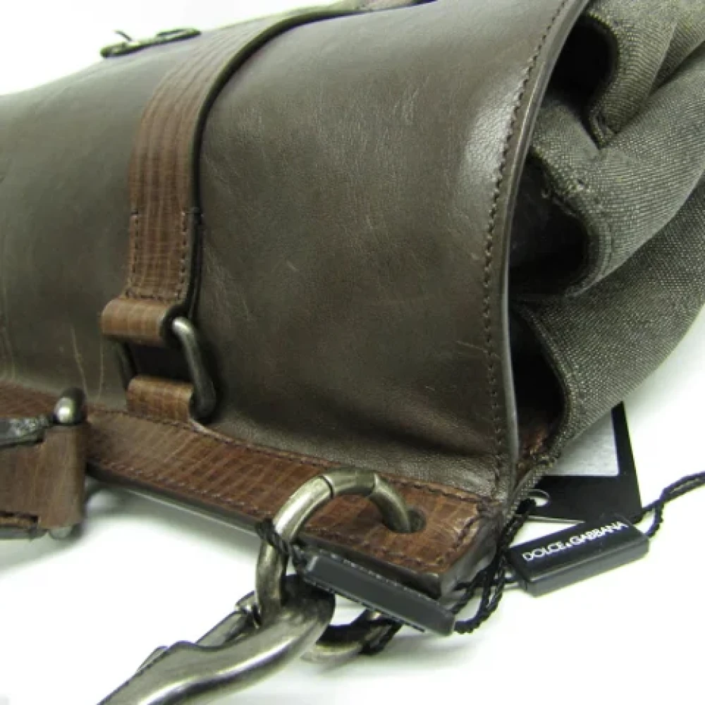 Dolce & Gabbana Pre-owned Leather handbags Brown Unisex