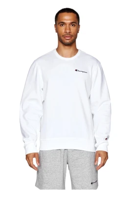 Vit Broderad Logo Crewneck Sweatshirt