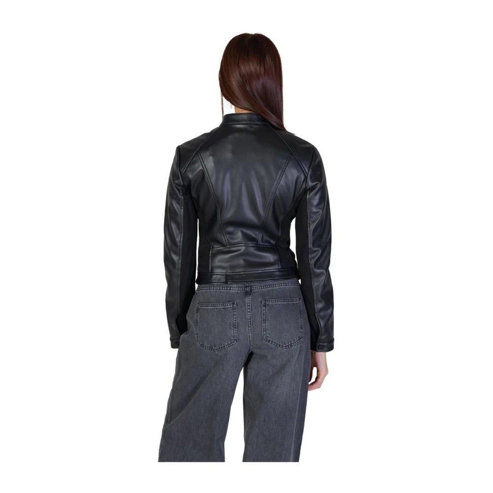 Guess Polyurethaan Damesjassen Collectie Black Dames