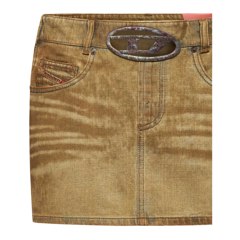 Diesel Beige Rok Brown Dames