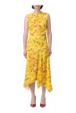 robe-midi-florale-jaune-vibrant