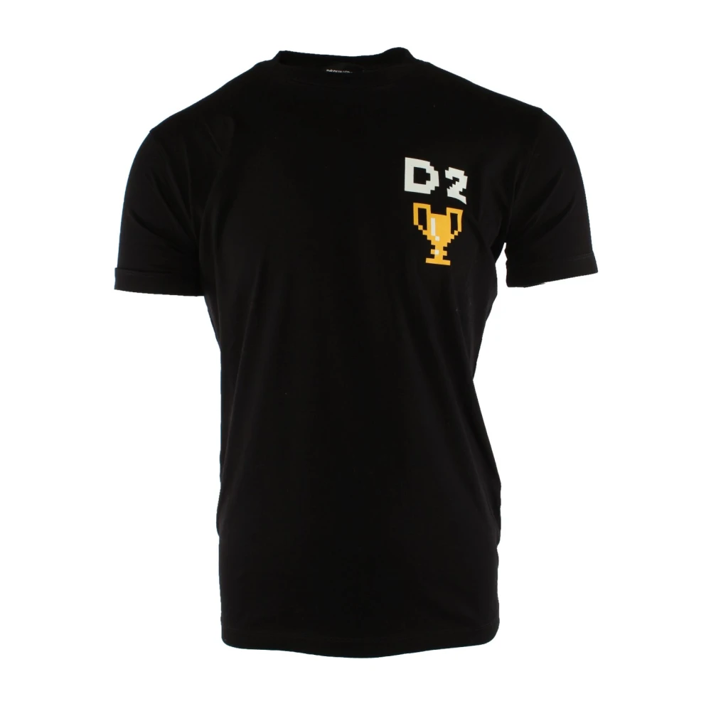 Dsquared2 Cool Fit Tee Zwart T-shirt Heren Black Heren