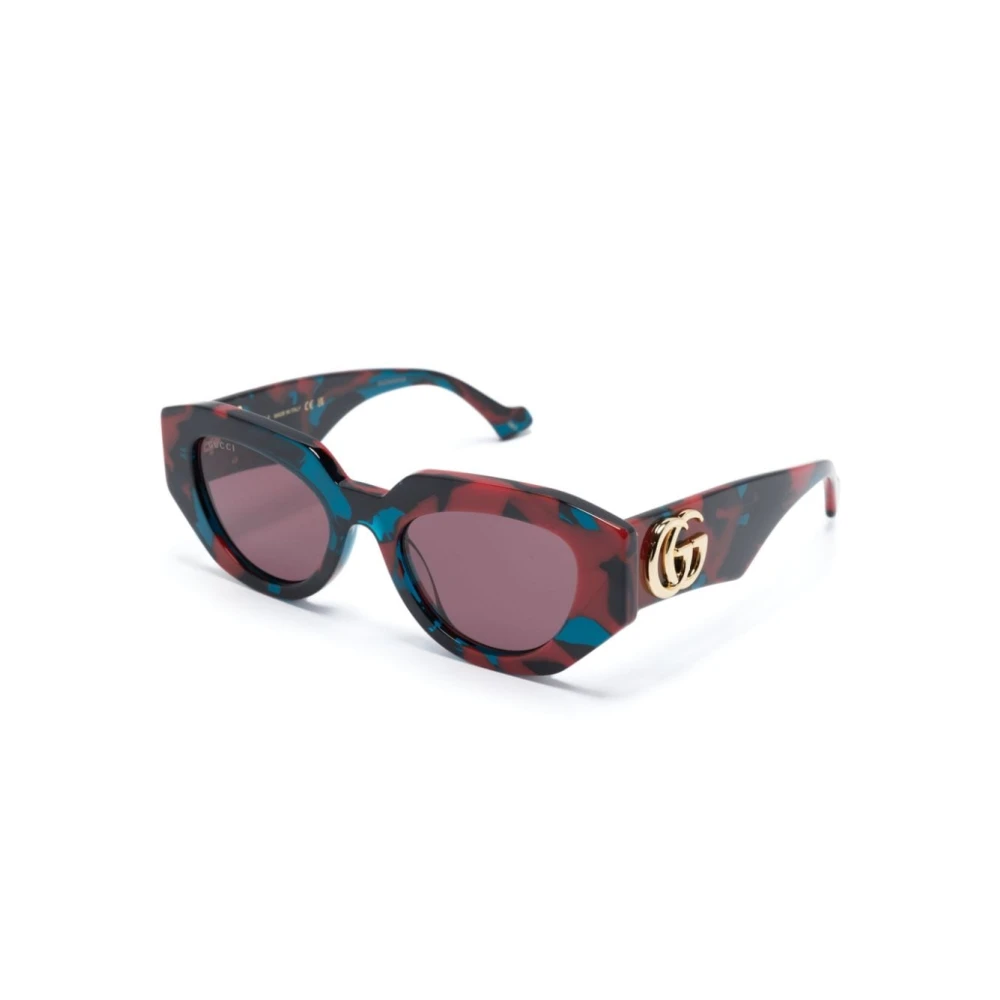 Gucci Multicolor Sunglasses, Female, 51 Mm, Geometric Cat-Eye Sunglasses