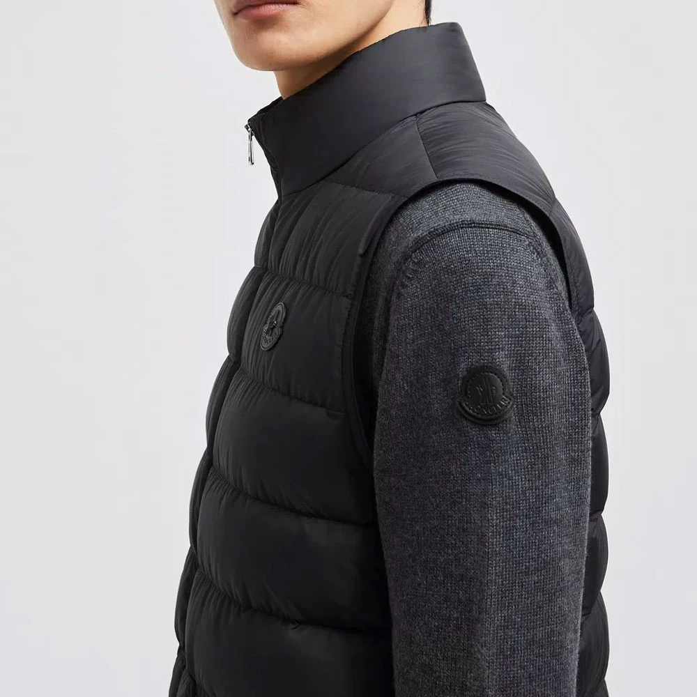 Moncler Klassieke Zwarte Donsvest Black Heren