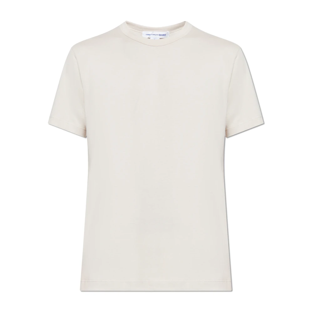 Comme des Garçons T-shirt met bedrukt logo Beige Heren