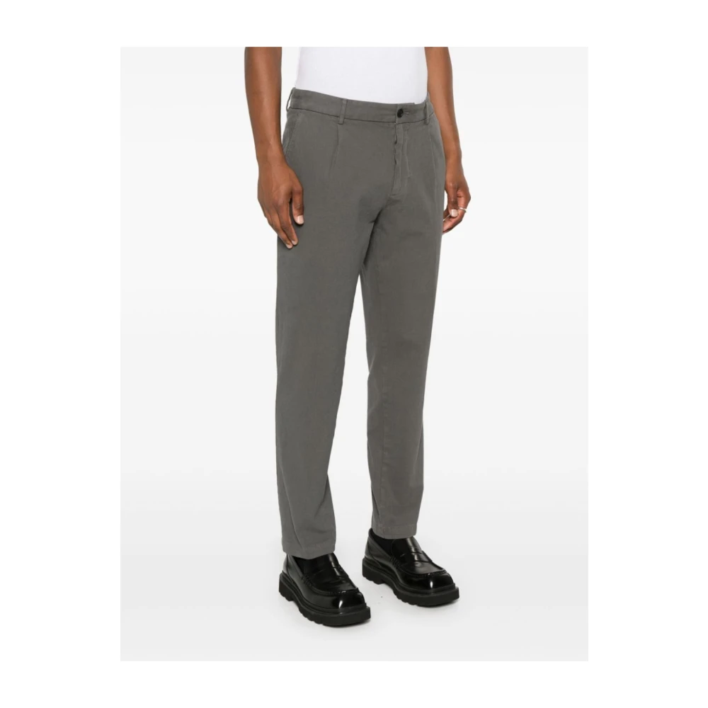 Hugo Boss Piqué Weave Broek Gray Heren