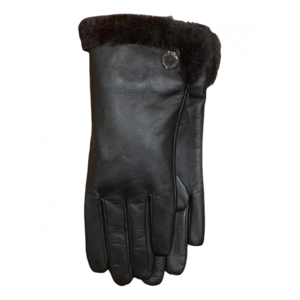 Ralph Lauren Dames Leren Handschoenen Zwart Black Dames