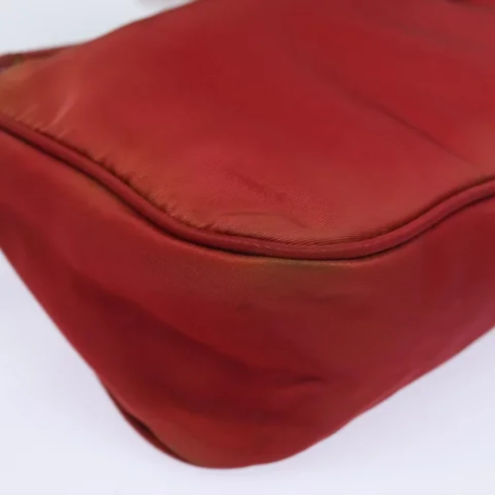 Prada Vintage Pre-owned Nylon pouches Red Dames