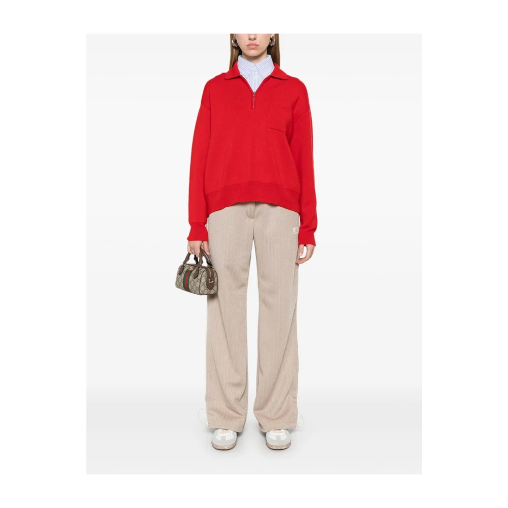 Golden Goose Beige Logo Sportieve Broek Beige Dames