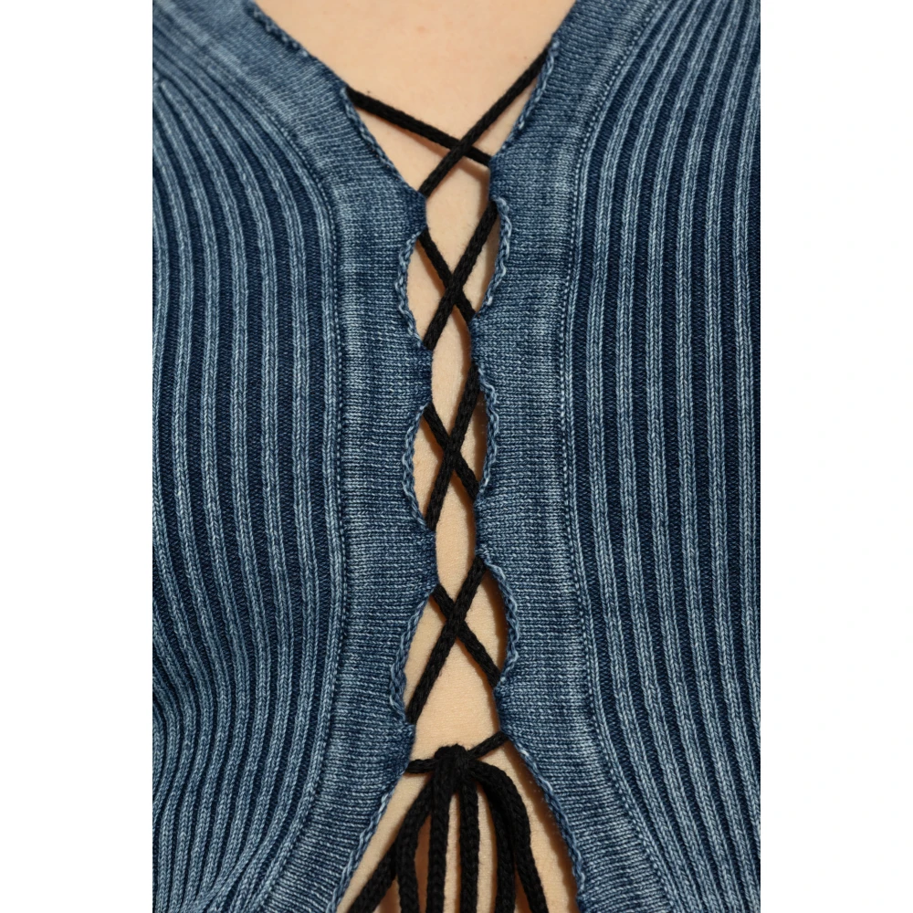 Diesel Gestreepte top M-Acerata Blue Dames