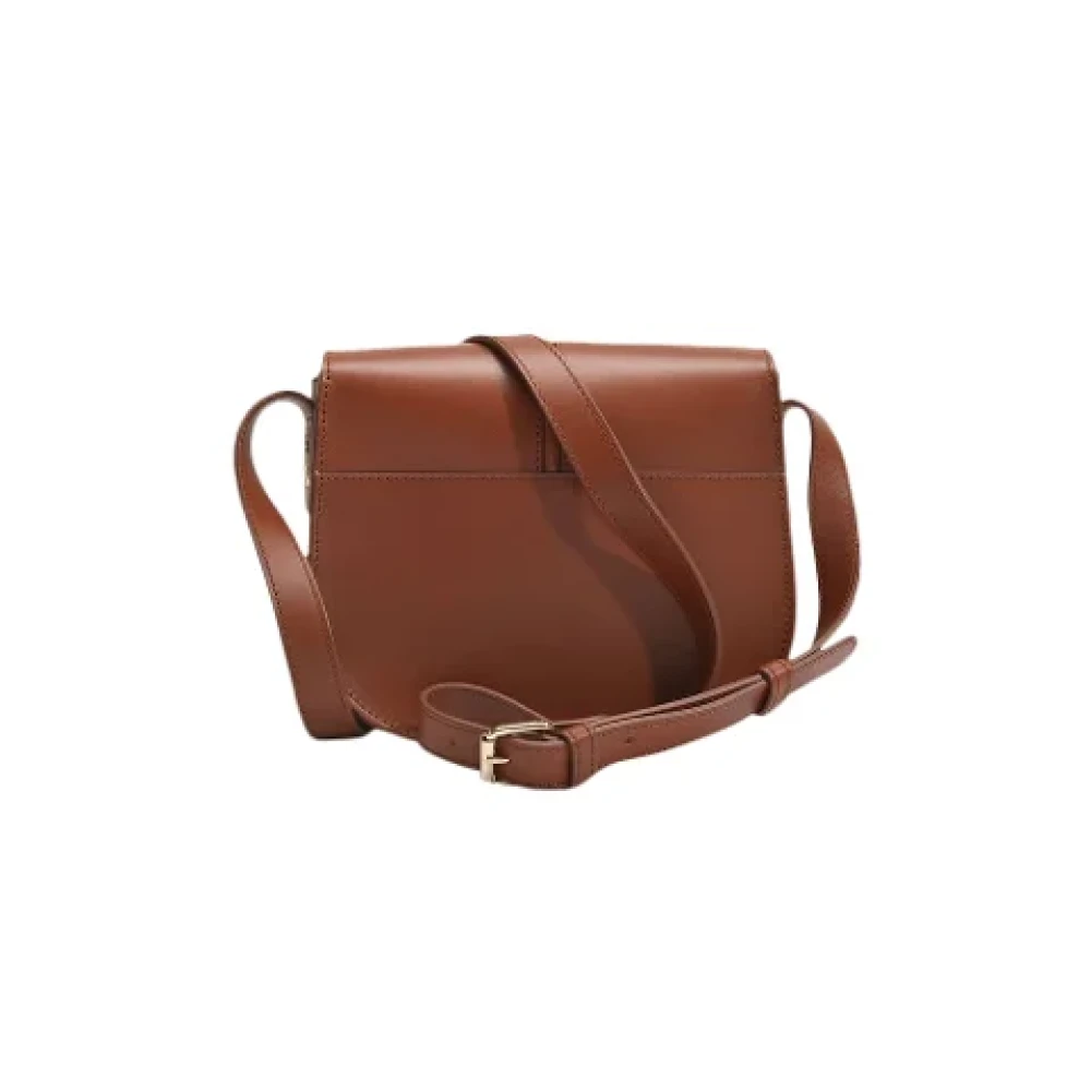 A.p.c. Leather shoulder-bags Brown Dames