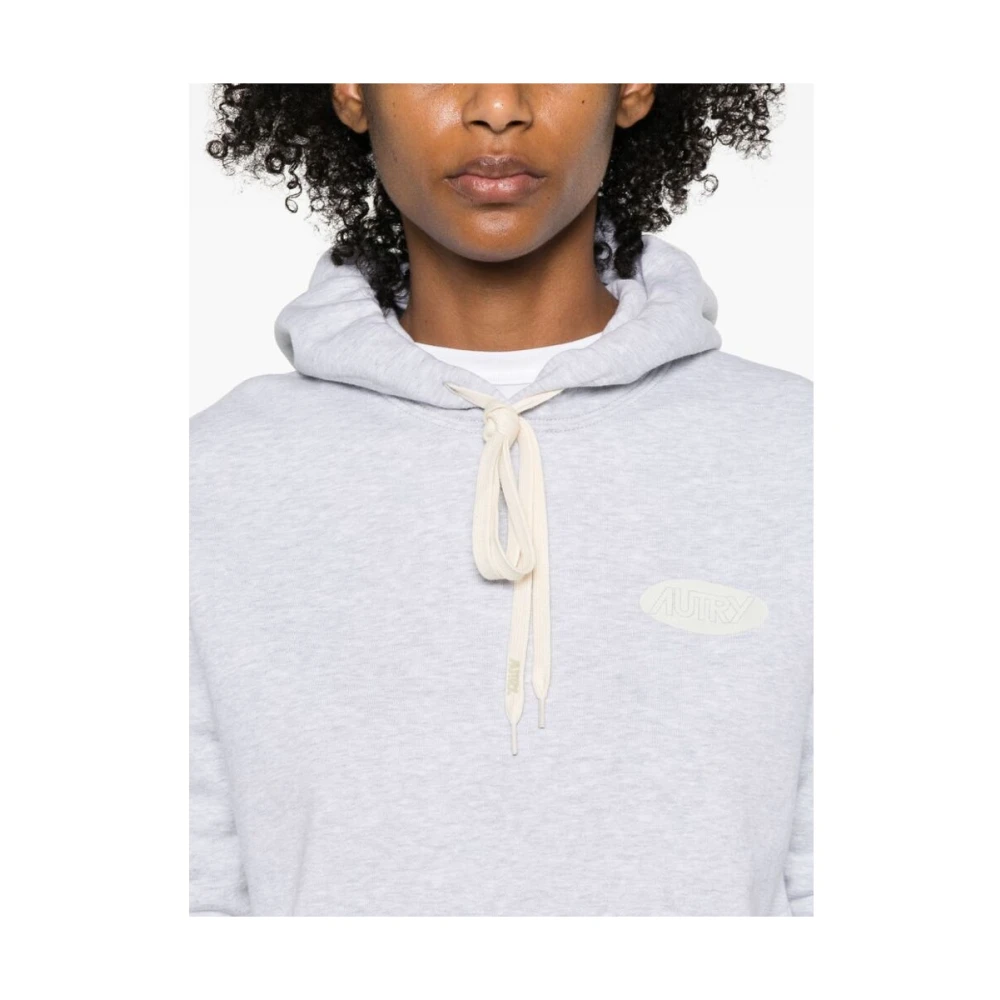 Autry Hoodie met logo-print Gray Dames
