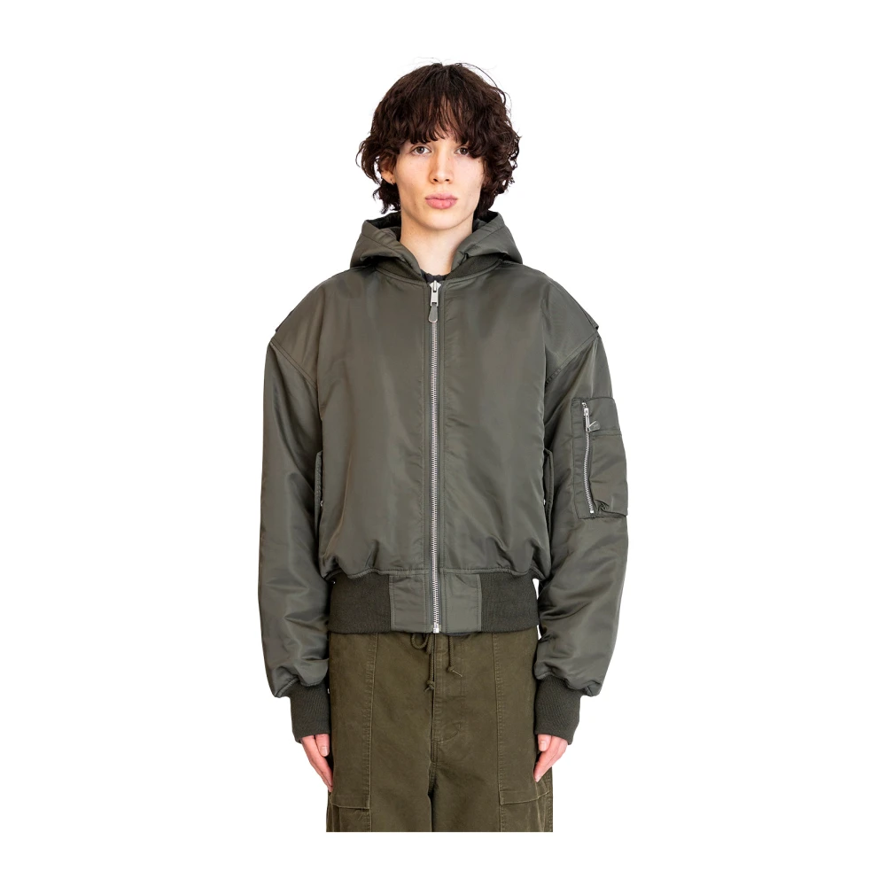 Entire Studios Jade Hooded Bomberjack Green Heren