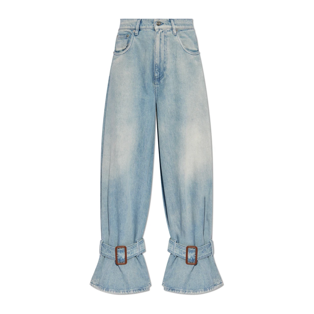 JW Anderson Wijde broek Blue Dames