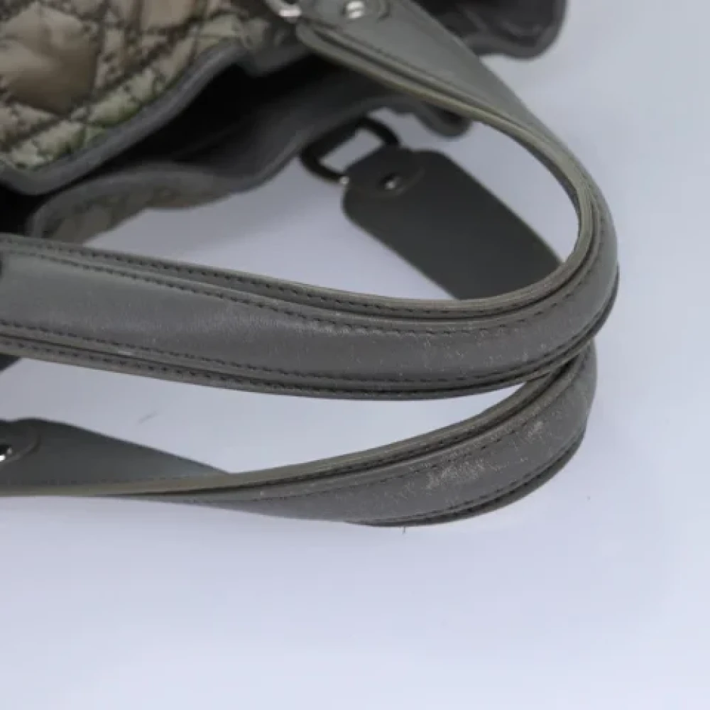 Dior Vintage Pre-owned Nylon handbags Gray Dames