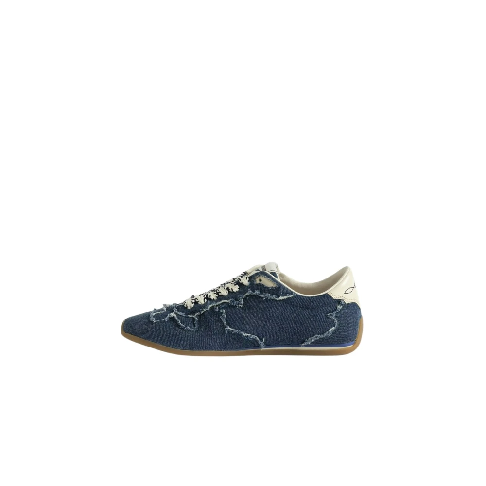 Zadig & Voltaire Dance Frayed Sneakers Dames Schoenen Blauw