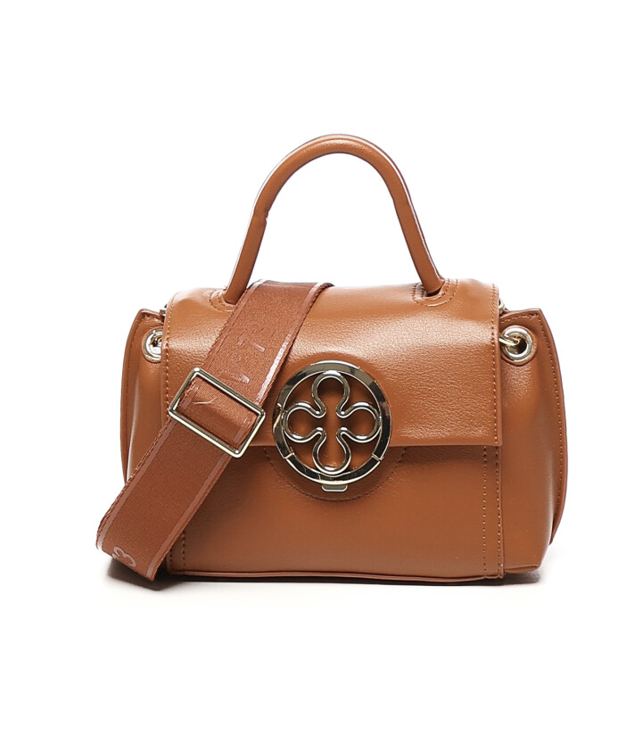 bruin-leren-mini-schoudertas