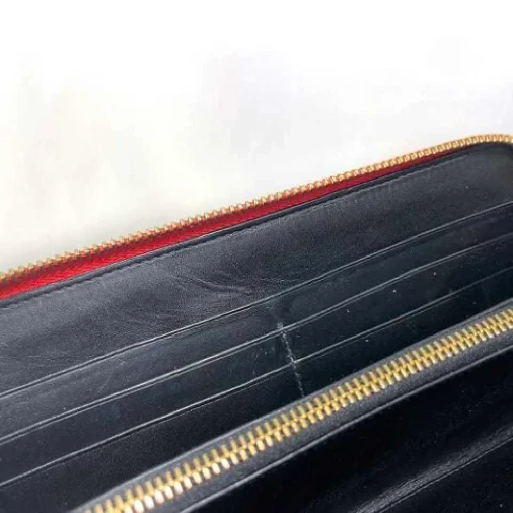 Loewe Pre-owned Leather wallets Red Dames