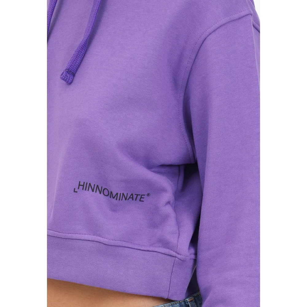 Hinnominate Exclusieve Sweatshirt met Capuchon Purple Dames